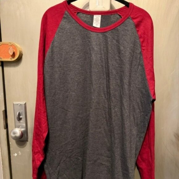 Retro Crew Neck Baseball Shirt, Dynamic Cotton Raglan T Shirt - Picture 4 of 16